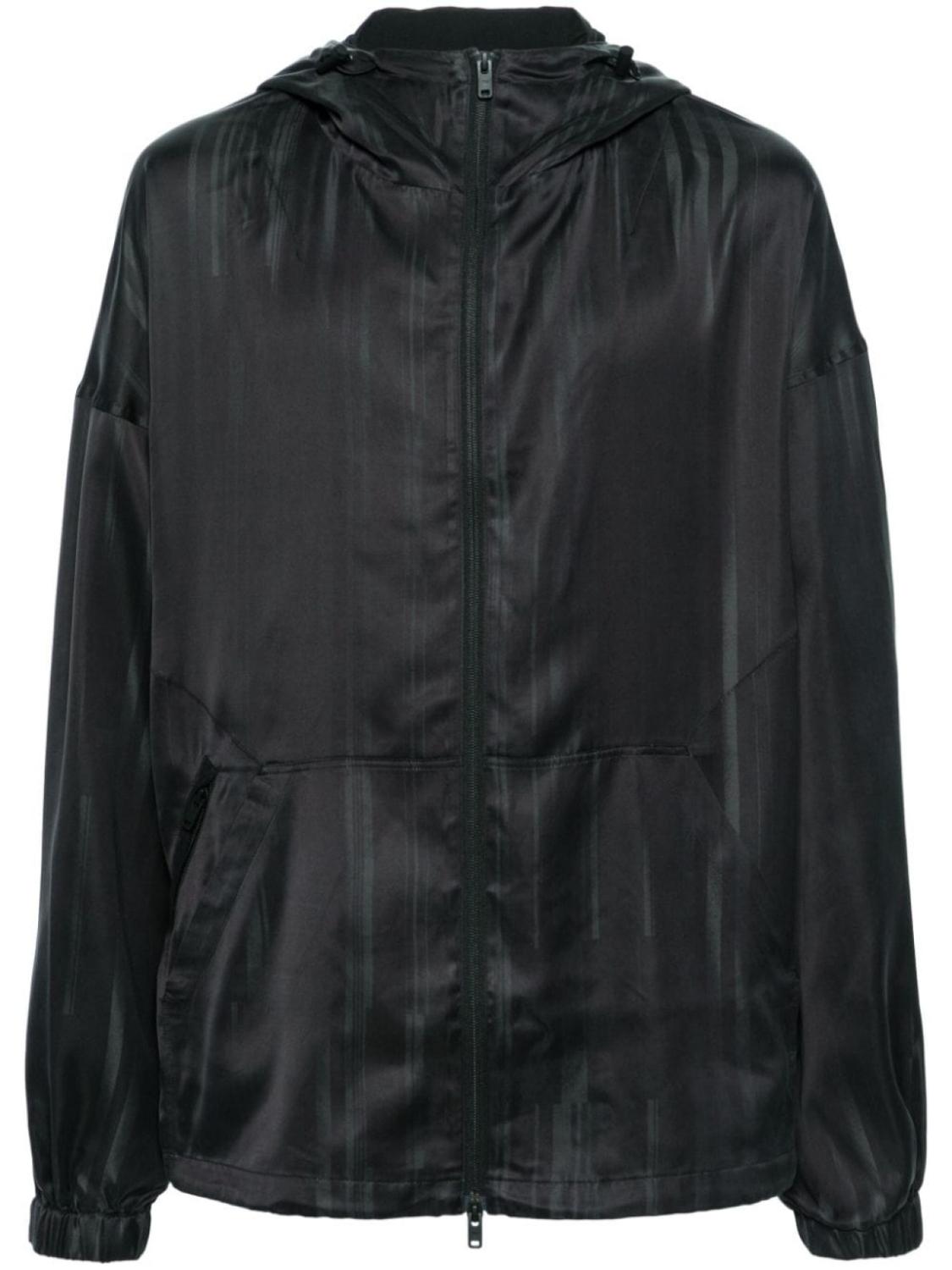 

Y-3 куртка с полосками 3-Stripes и капюшоном, черный