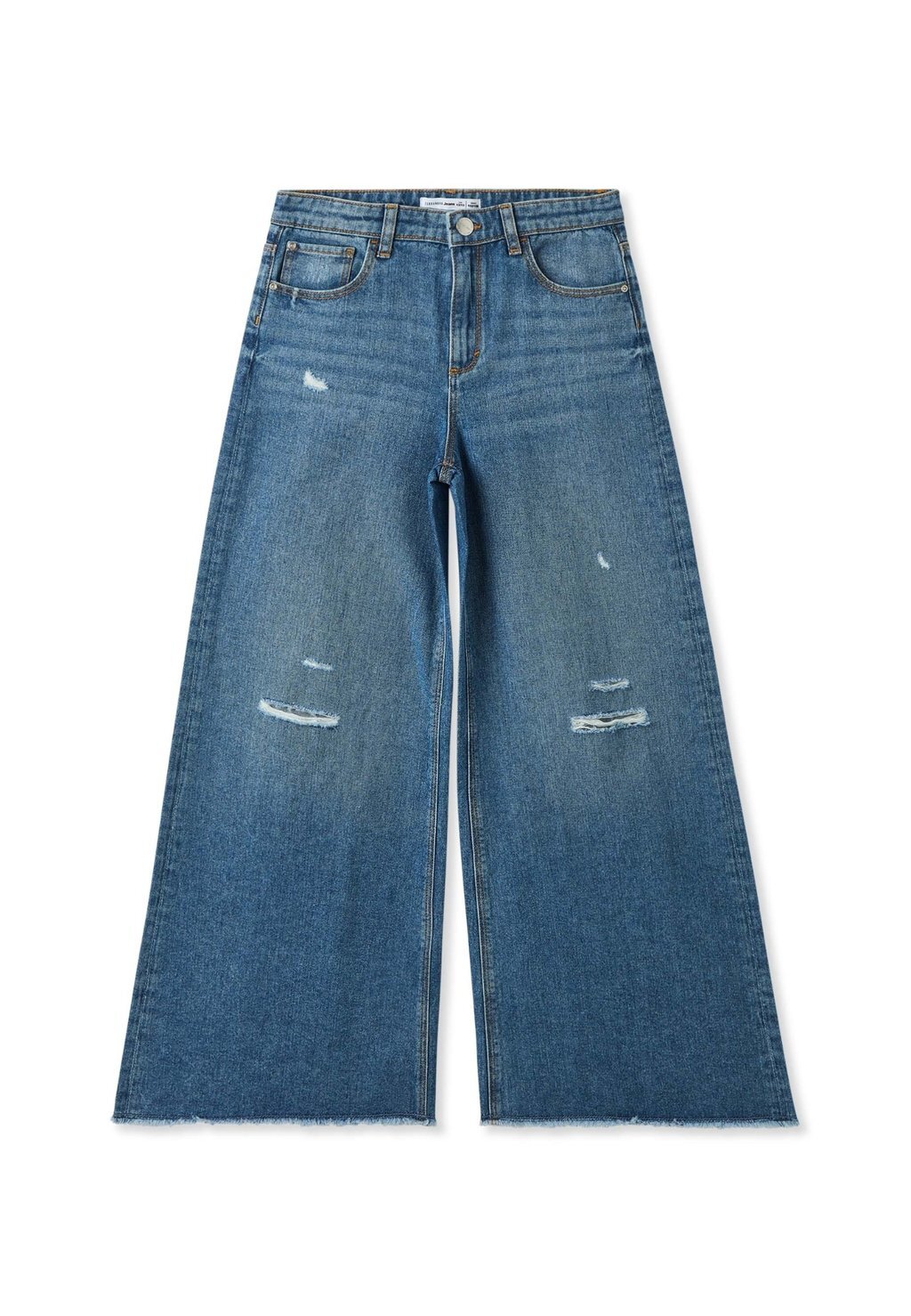 

Расклешенные джинсы WIDE LEG CON STRAPPI Terranova, темно-синий