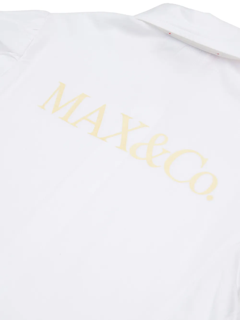 Укороченная рубашка с логотипом Max&Co. Kids, белый — фото 4