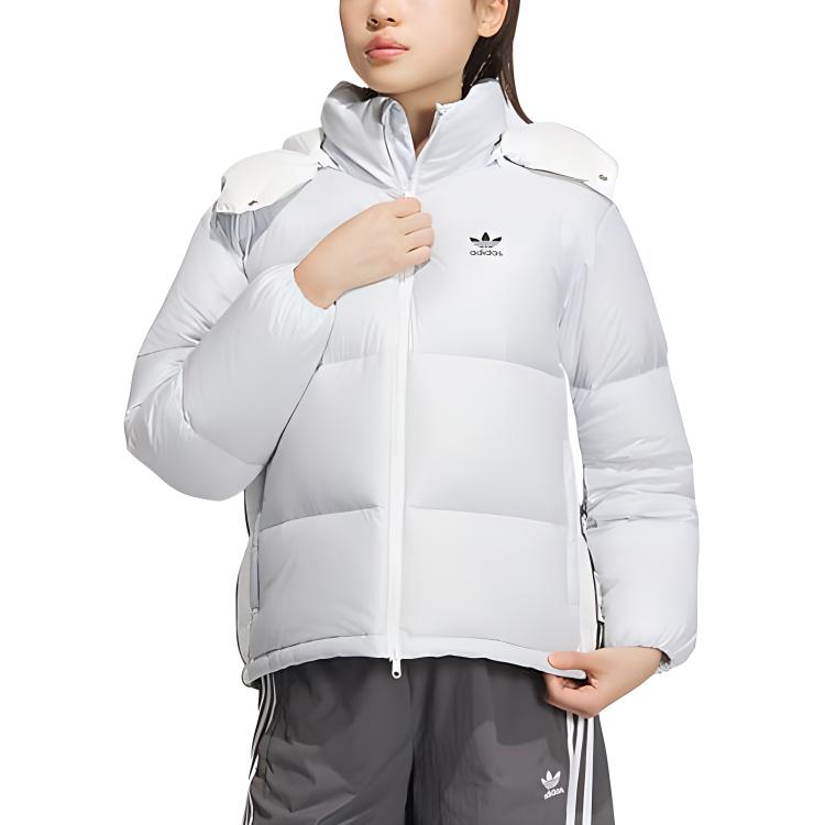 Adidas Originals Женская белая пуховая куртка, White — фото 4