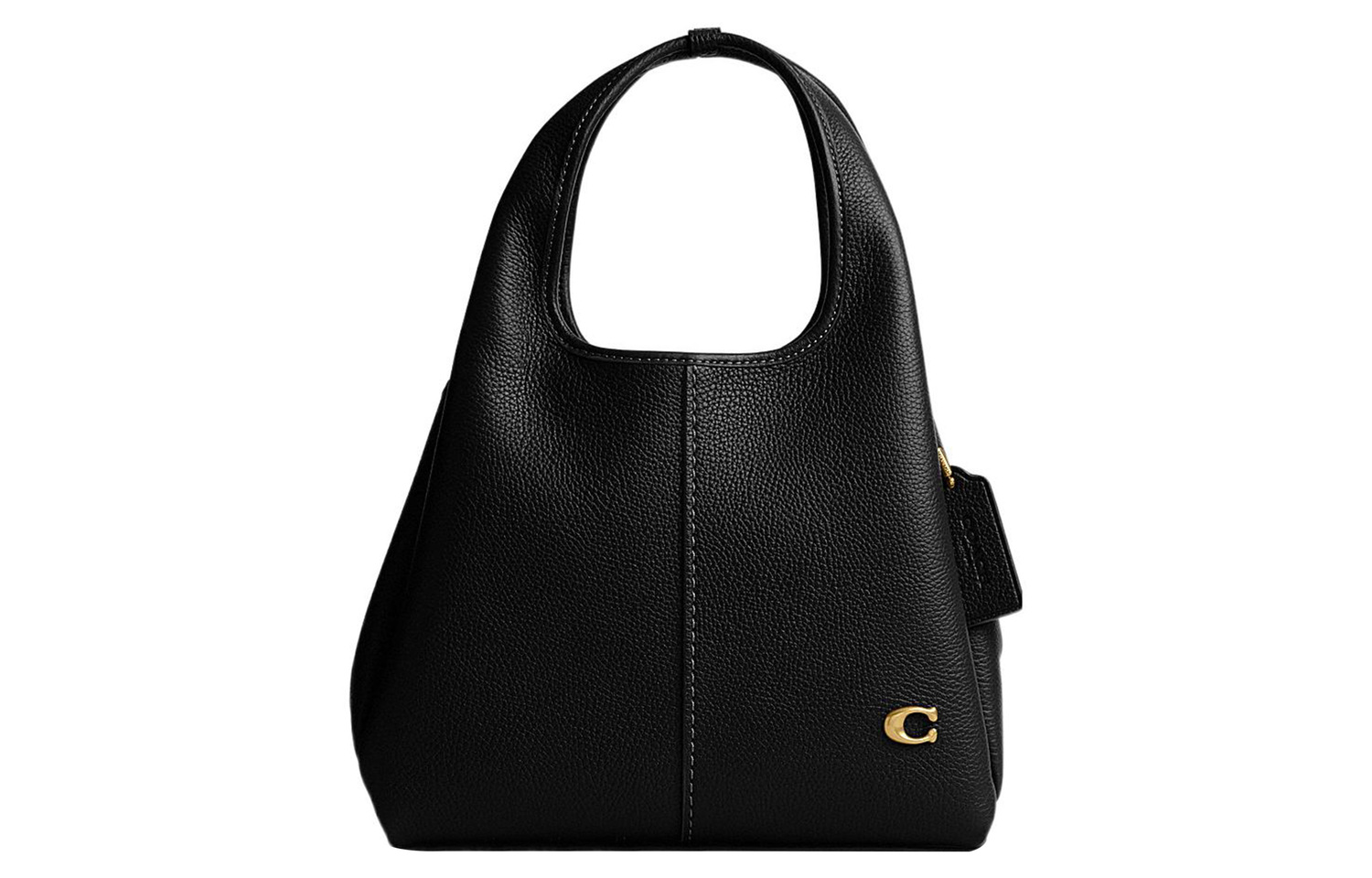 

Сумка Lana Pebbled Leather через плечо среднего размера черная COACH