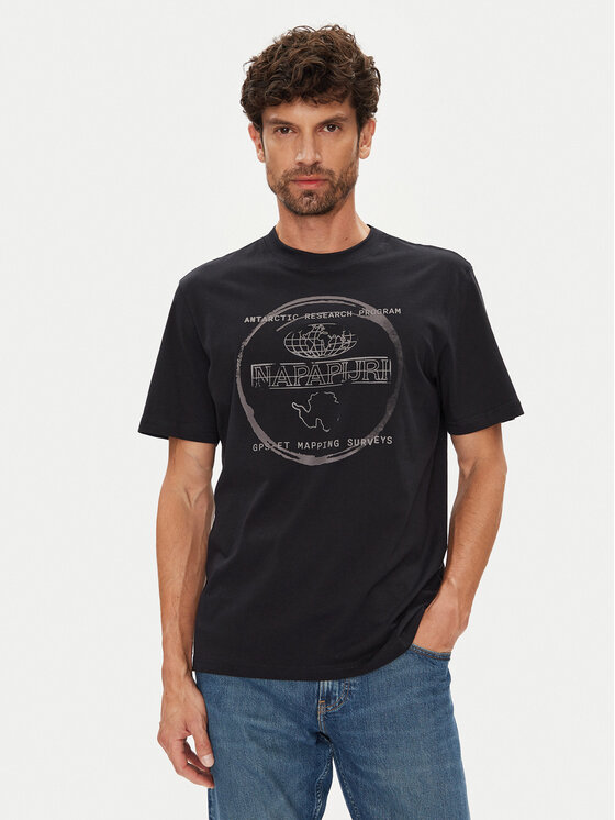 

Футболка regular fit S-Bald NP0A88SF Napapijri, чёрный