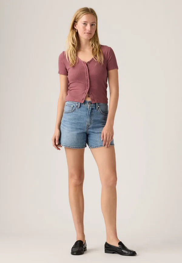 Джинсовые шорты средней длины с зауженными штанинами Levi'S, Lift Up Short — фото 2
