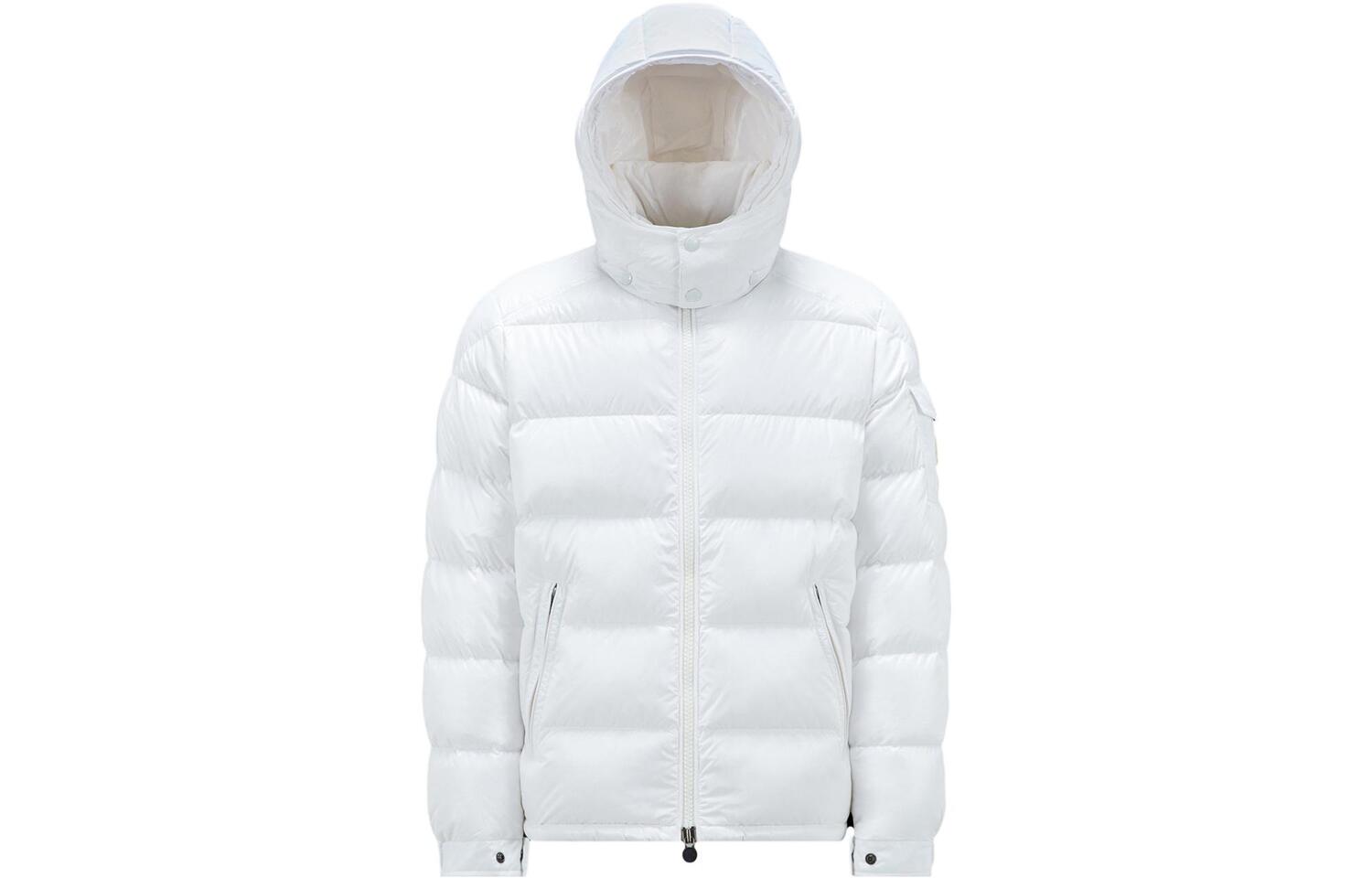 

Пуховик мужской белый Moncler