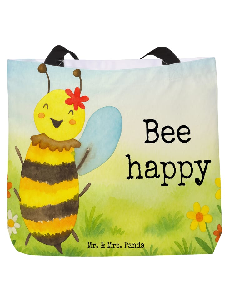 

Mr. & Mrs. Panda Сумка Happy Bee Design с надписью, белого цвета