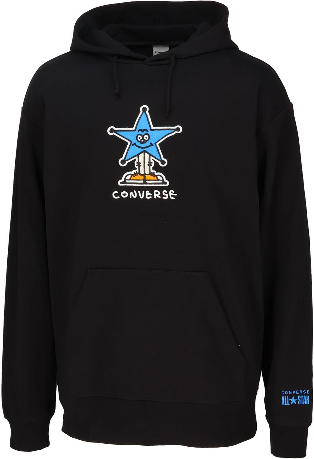 

Худи Converse CB252253 для баскетбольных тренировок, влагоотводящая, унисекс, для взрослых, черный/синий