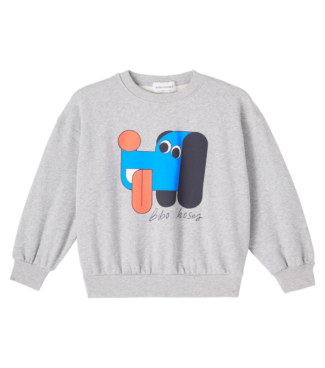 

Свитшот Doggy Mate из хлопкового джерси Bobo Choses, Heather Grey
