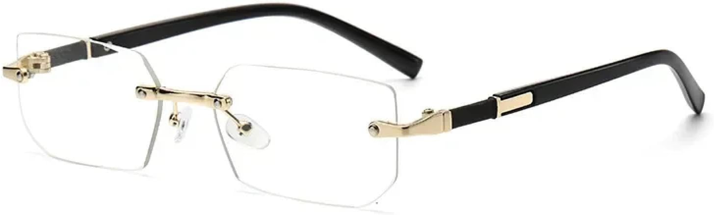 

Солнцезащитные очки с защитой от УФ-излучения UV400 | Без оправы, маленький размер | Для женщин и мужчин, для занятий спортом на открытом воздухе и вождения DSVIGF, Gold Transparent