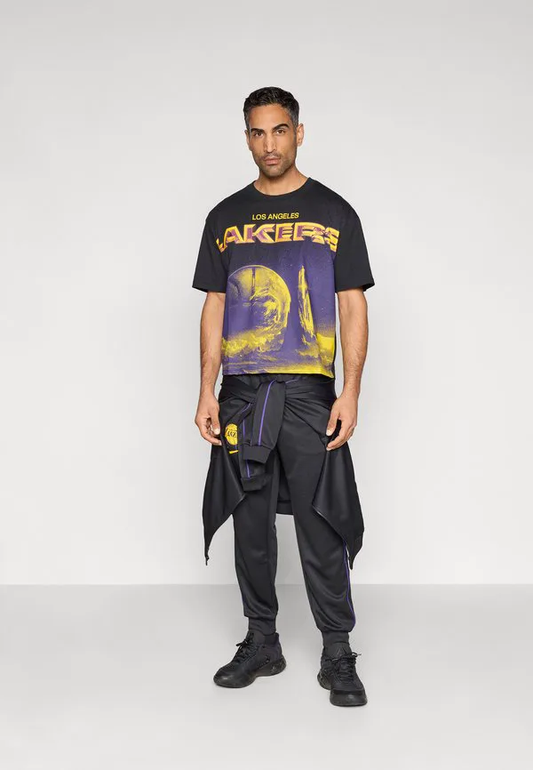 Футболка с объемным принтом los angeles lakers Nike Performance, Black — фото 2