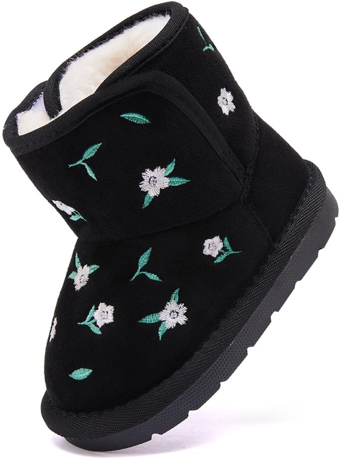 

Сапожки BMCiTYBM для девочек и мальчиков, зимние утепленные мехом, для малышей (новорожденные/младенцы/дети младшего возраста), 93-Black