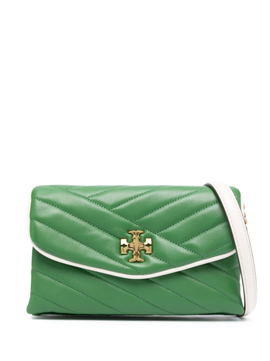 

Tory Burch кошелек Kira Chevron Pop Edge Chain, зеленый