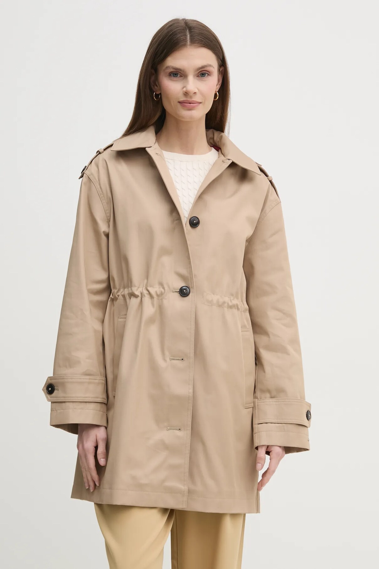 

Пальто Tommy Hilfiger, бежевый