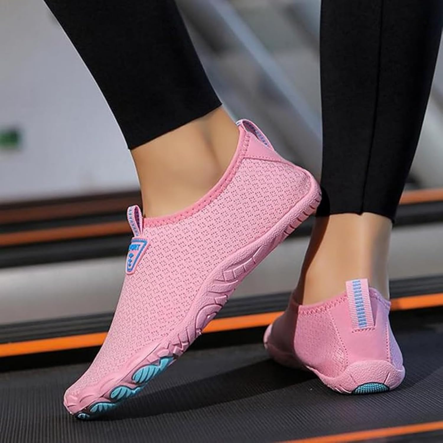 Кроссовки для походов для женщин и мужчин Pro Healthy, нескользящие водные туфли с широкой носочной частью, спортивная обувь, аква-обувь для походов, прогулок, трейловый бег, кроссовки для йоги, легкие кроссовки унисекс Ayziemezm, розовый — фото 2