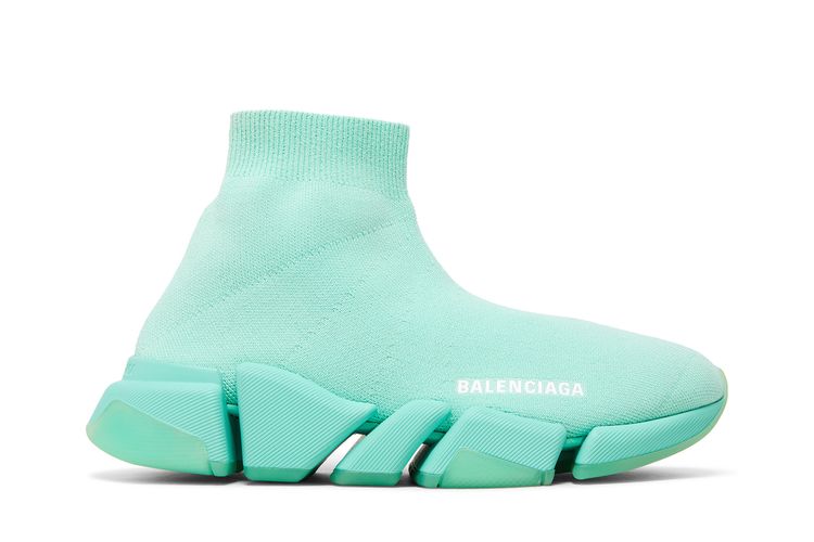 Кроссовки Balenciaga Wmns Speed 2.0 Sneaker Transparent Sole - Green, зеленый
