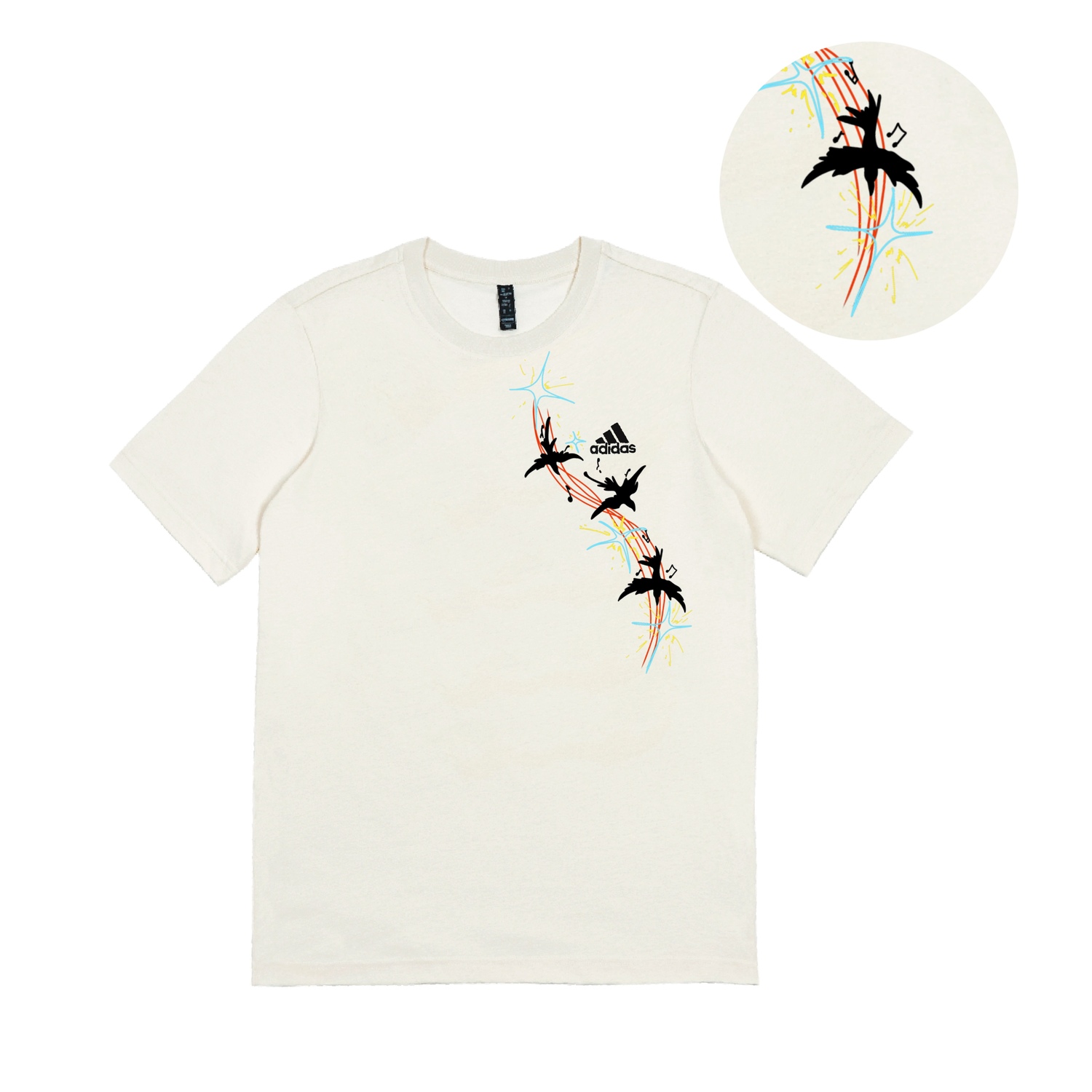 

Футболка Casual Loose Fit с коротким рукавом Unisex Adidas, белый