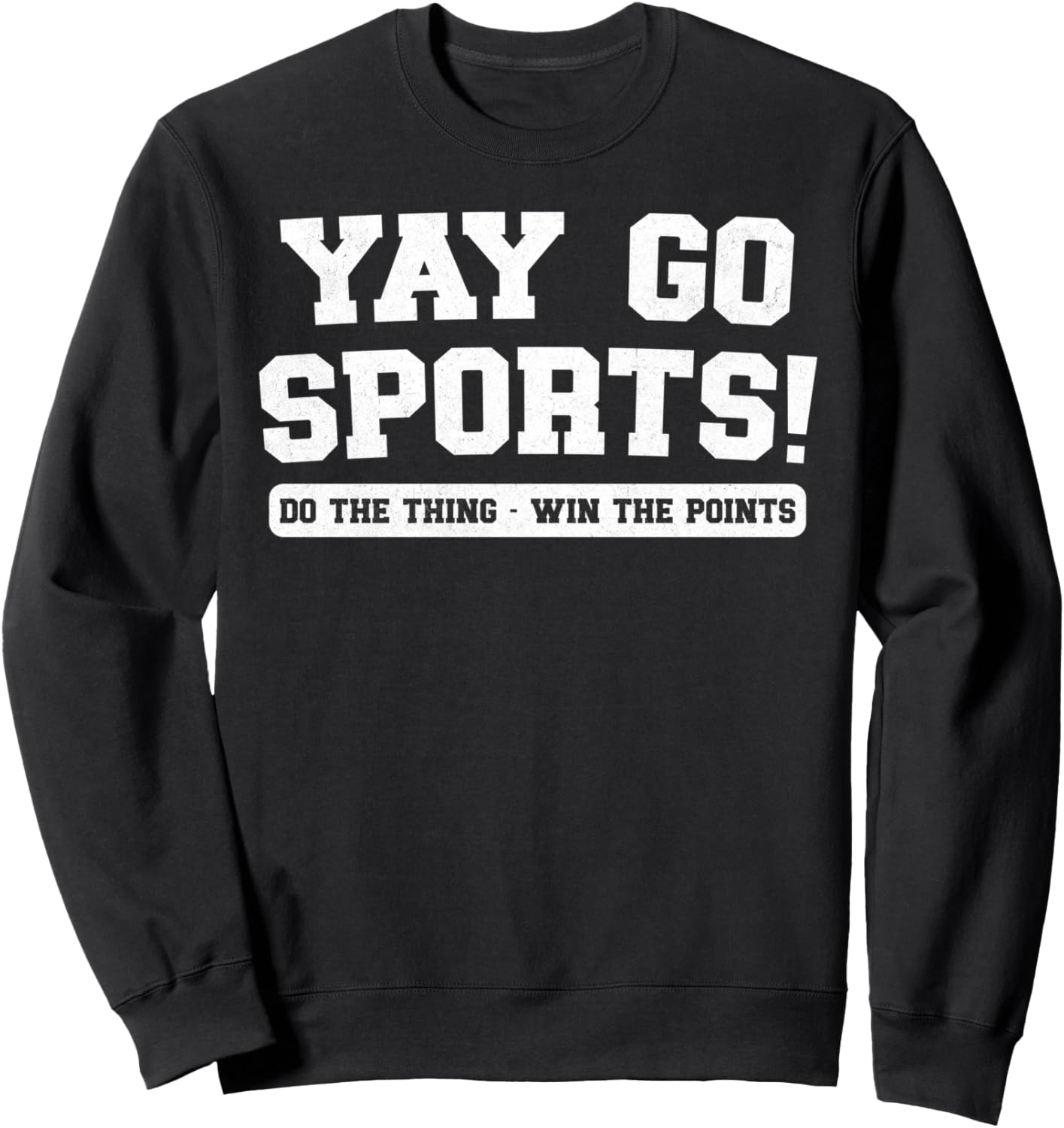 

Ура, спорт! Делай свое дело! Выигрывай очки! Необычный юмор! Забавная толстовка! Hilarious Sports Silly Comedy Humorous Gag Gifts, черный