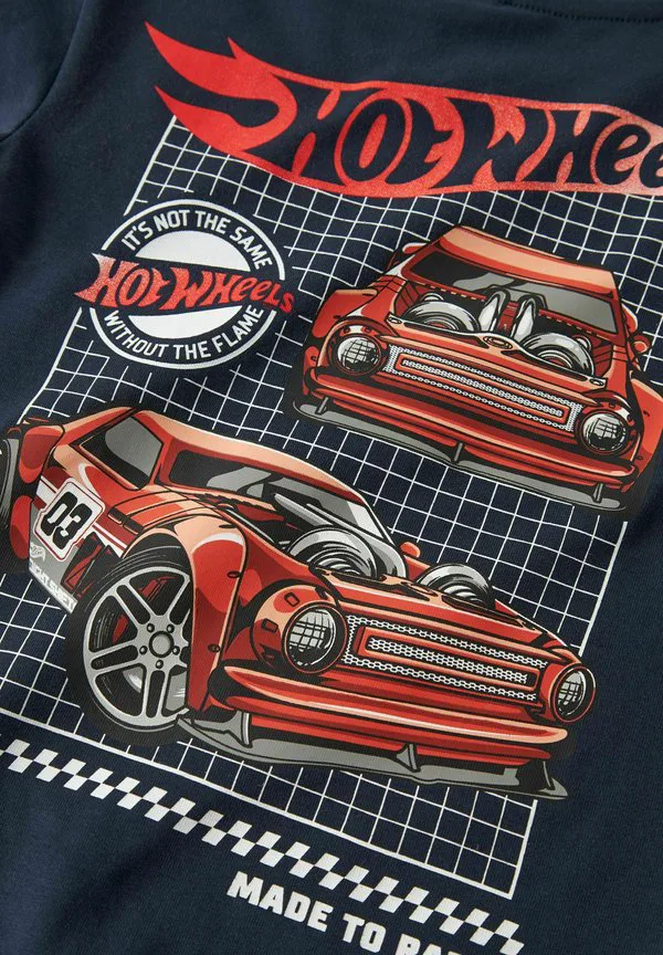 Футболка с длинными рукавами mit hot wheels Name It, Navy Blazer — фото 3