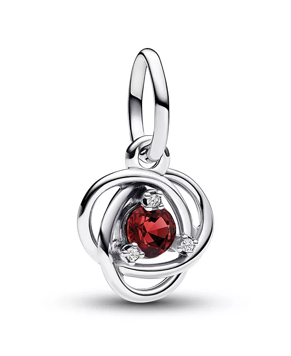 

Серебряный кулон с подвеской в виде круглого камня на день рождения Pandora, silver