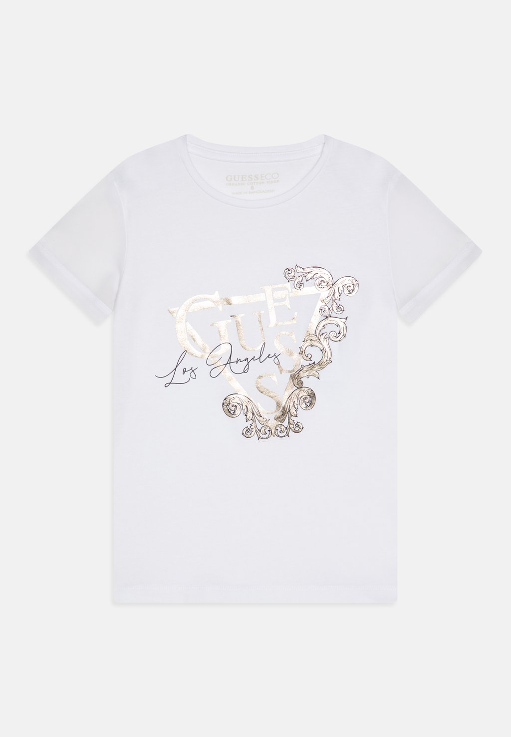 

Футболка с принтом JUNIOR Guess, белый