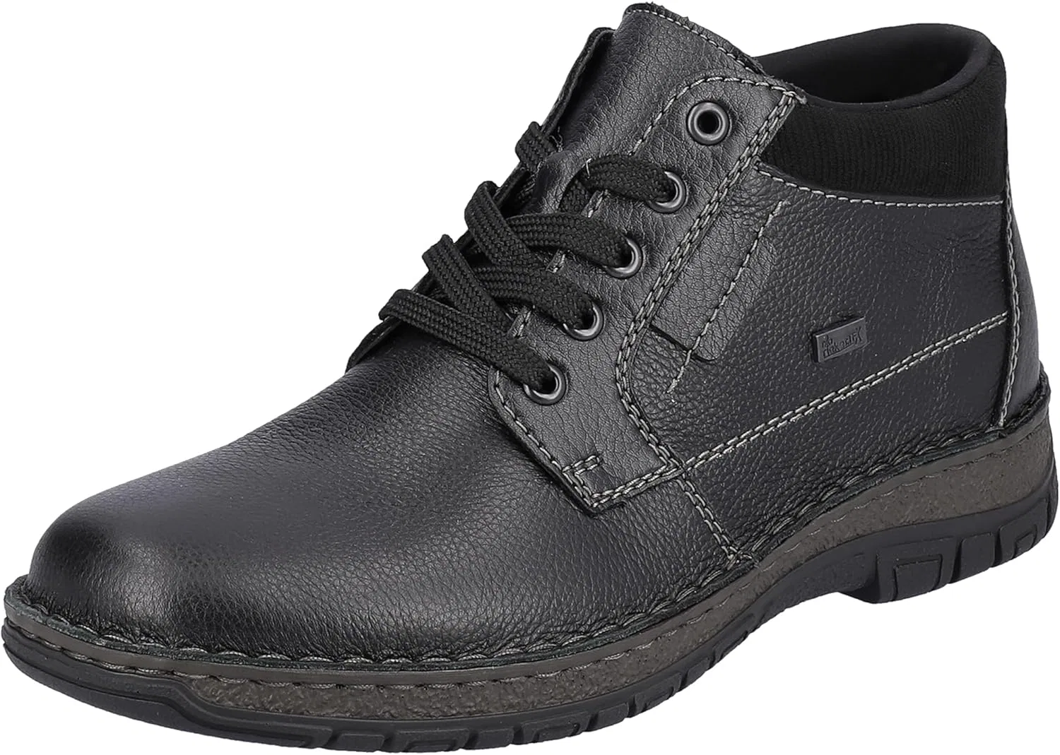 Мужские ботинки Rieker 5102 на шнуровке, Black