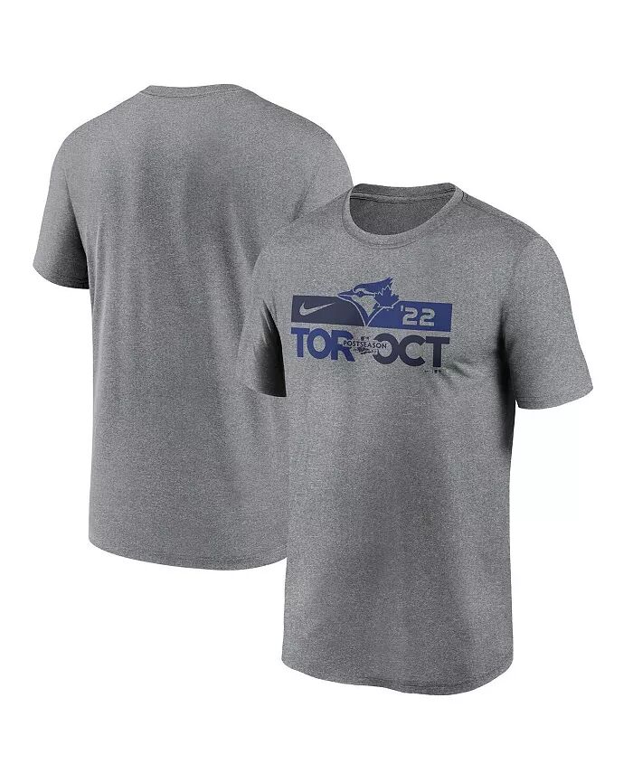 

Футболка мужская Heather Charcoal Toronto Blue Jays 2022 Postseason Nike