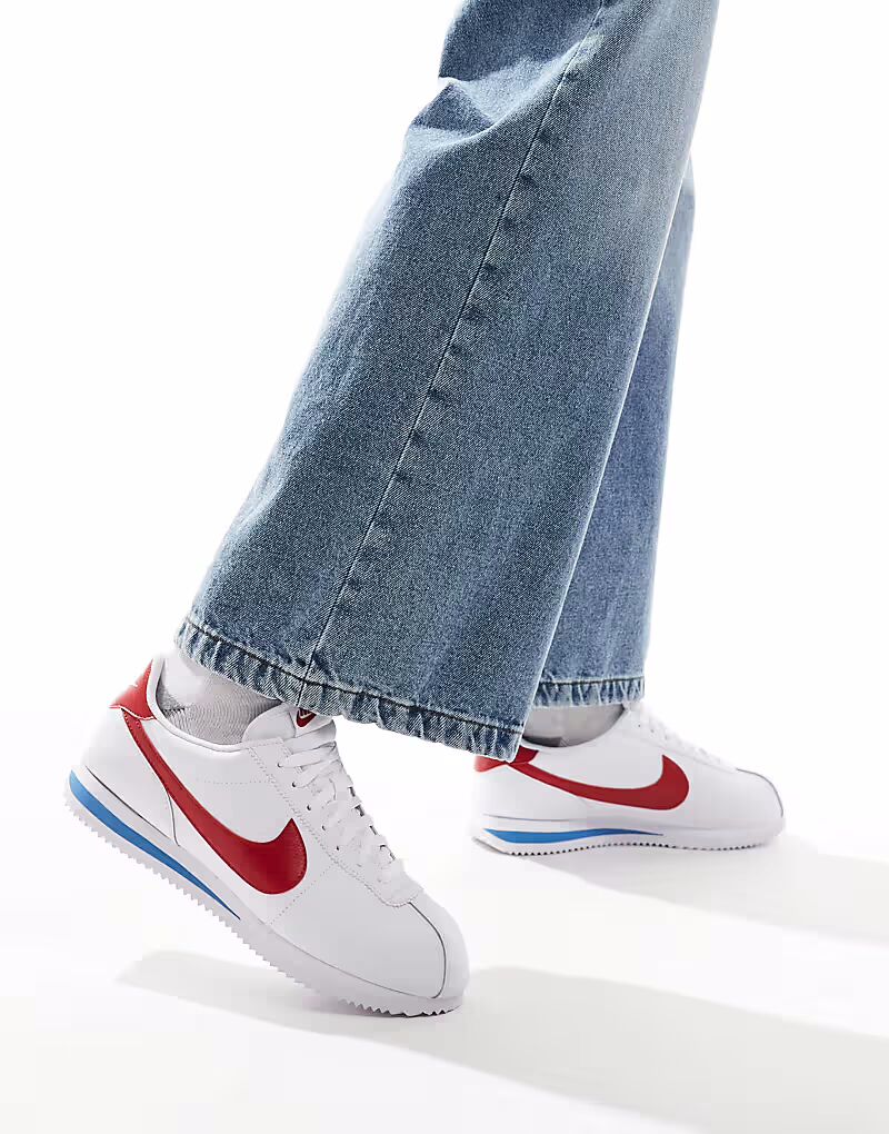 

Кроссовки Nike Cortez белого и университетского красного цветов