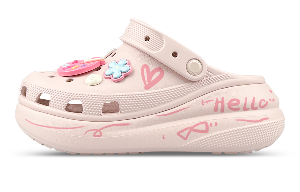Crocs Сабо Crush Clog унисекс кварцевого цвета розового цвета