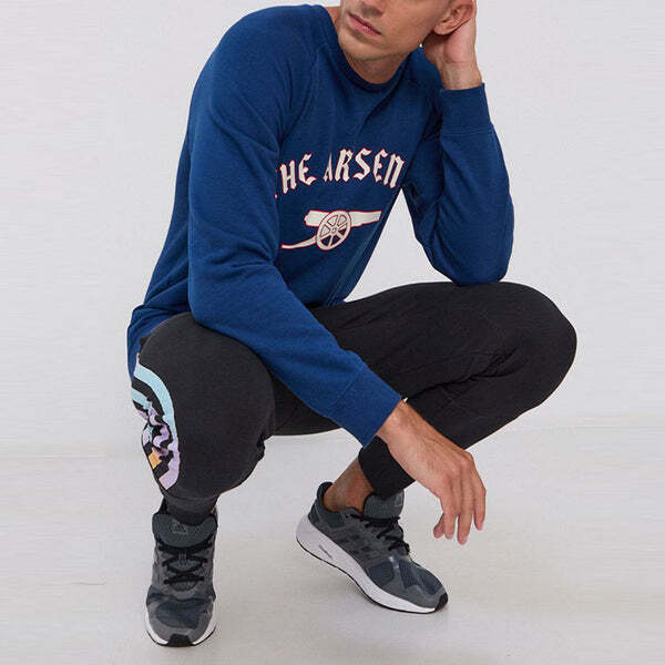 Толстовка adidas Afc Gra Cr Swt Arsenal Soccer/Football Sports Printing Round Neck Pullover Blue, синий — фото 3