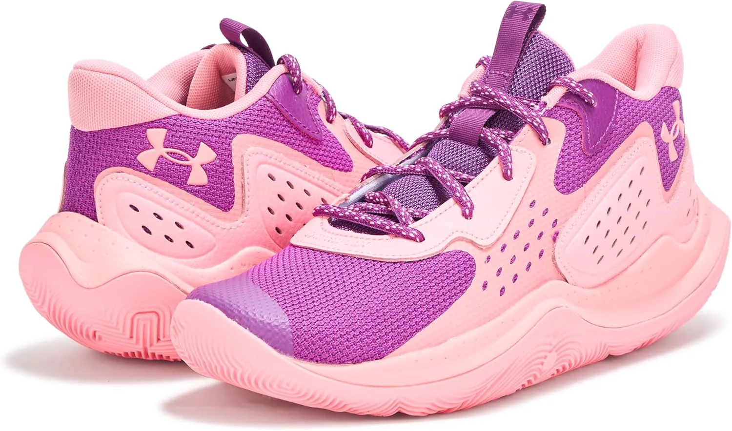Баскетбольные кроссовки Under Armour Men's Ua Jet '23, фиолетовый/розовый — фото 3