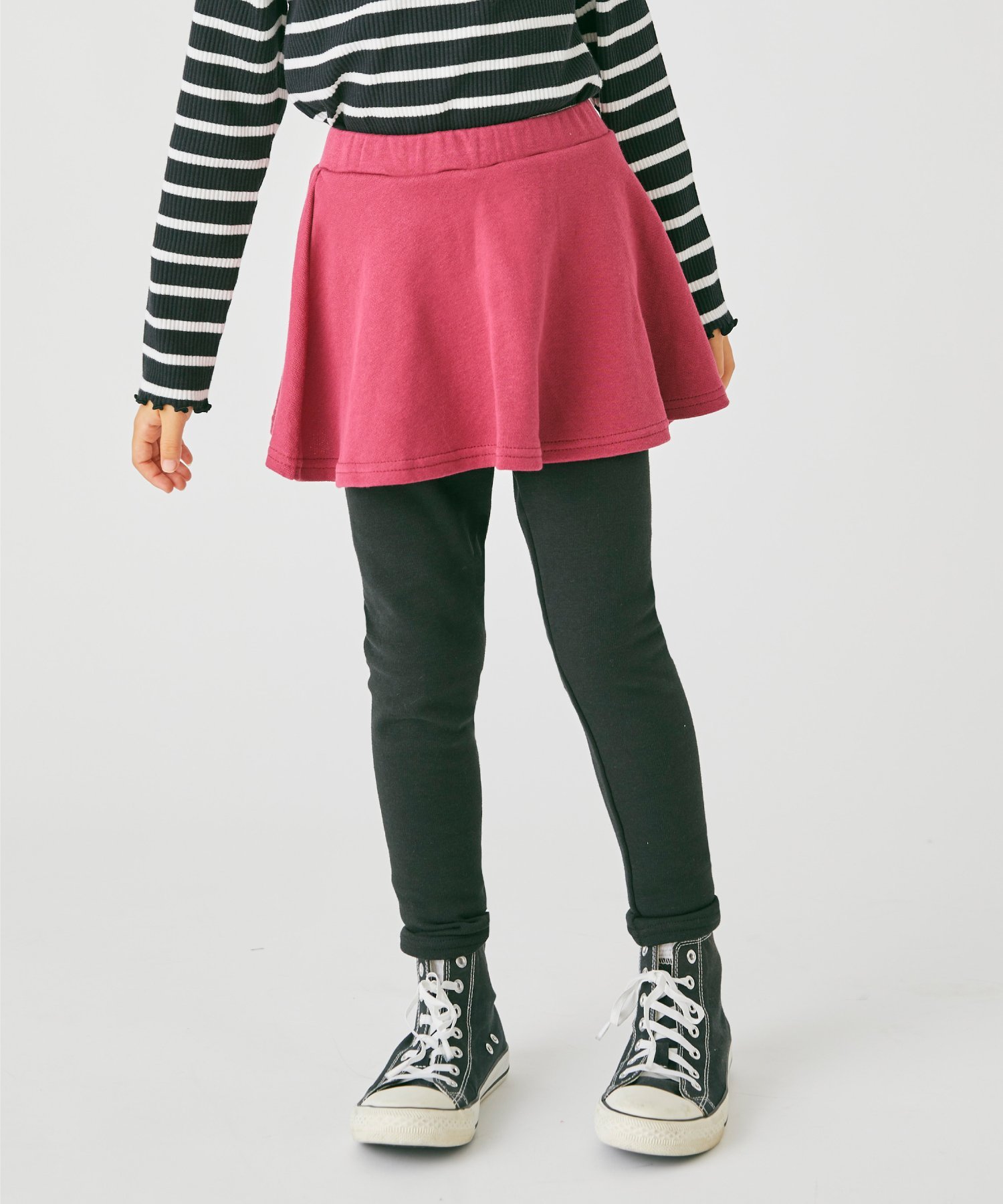 Шорты-юбки на флисовой подкладке Ever Closet, Deep Cherry