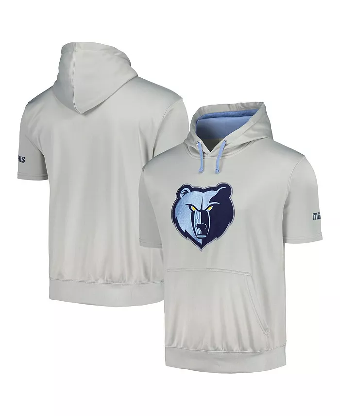 

Мужская толстовка с капюшоном и коротким рукавом Memphis Grizzlies, серебристо-голубая Fanatics