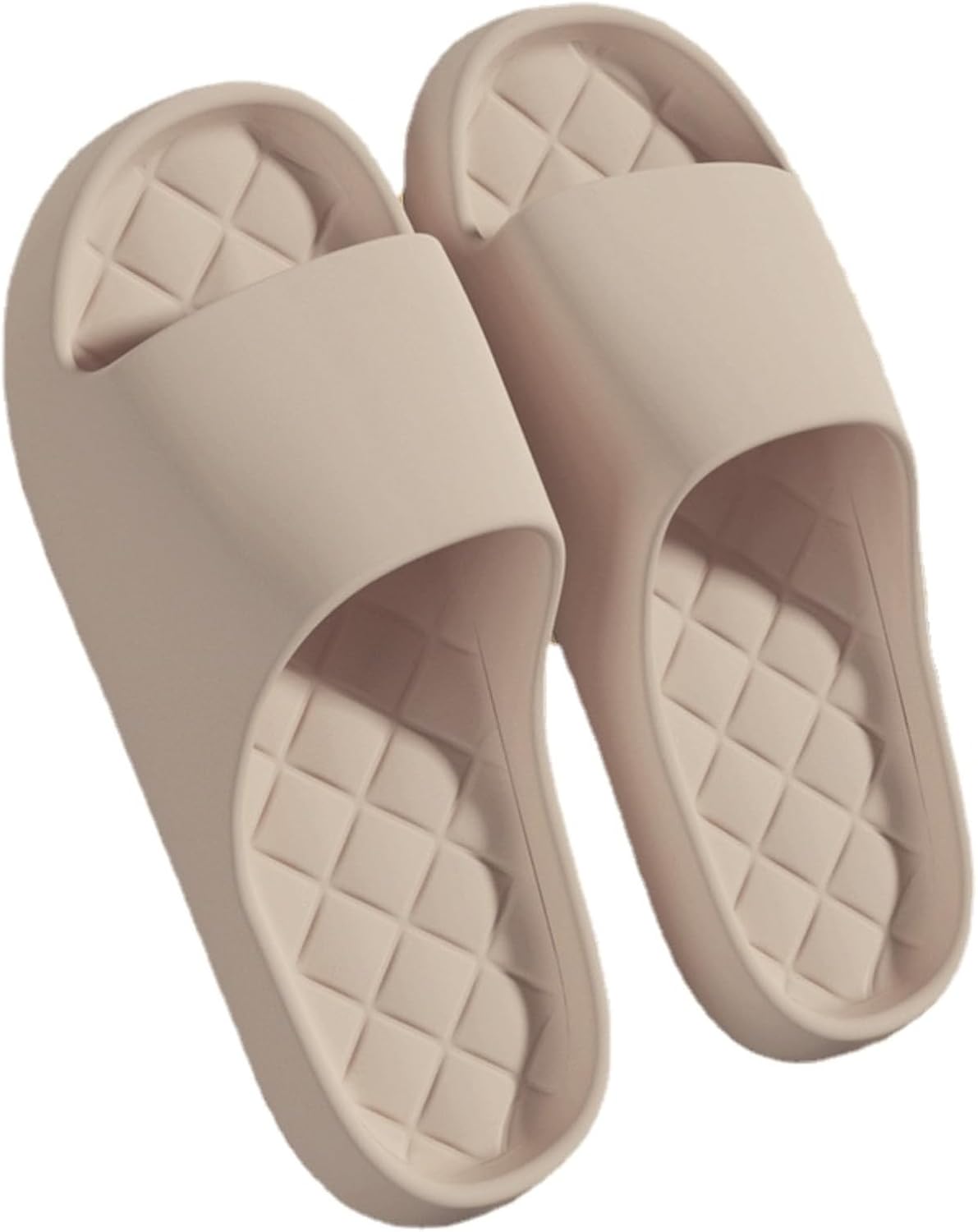 

Клетчатые домашние тапочки-шлепанцы для женщин и мужчин, для ванной комнаты, с утолщенной подошвой, противоскользящие, с мягкой подошвой, обувь для дома, пляжные тапочки, летние сандалии Iwhgrmp, Coffee