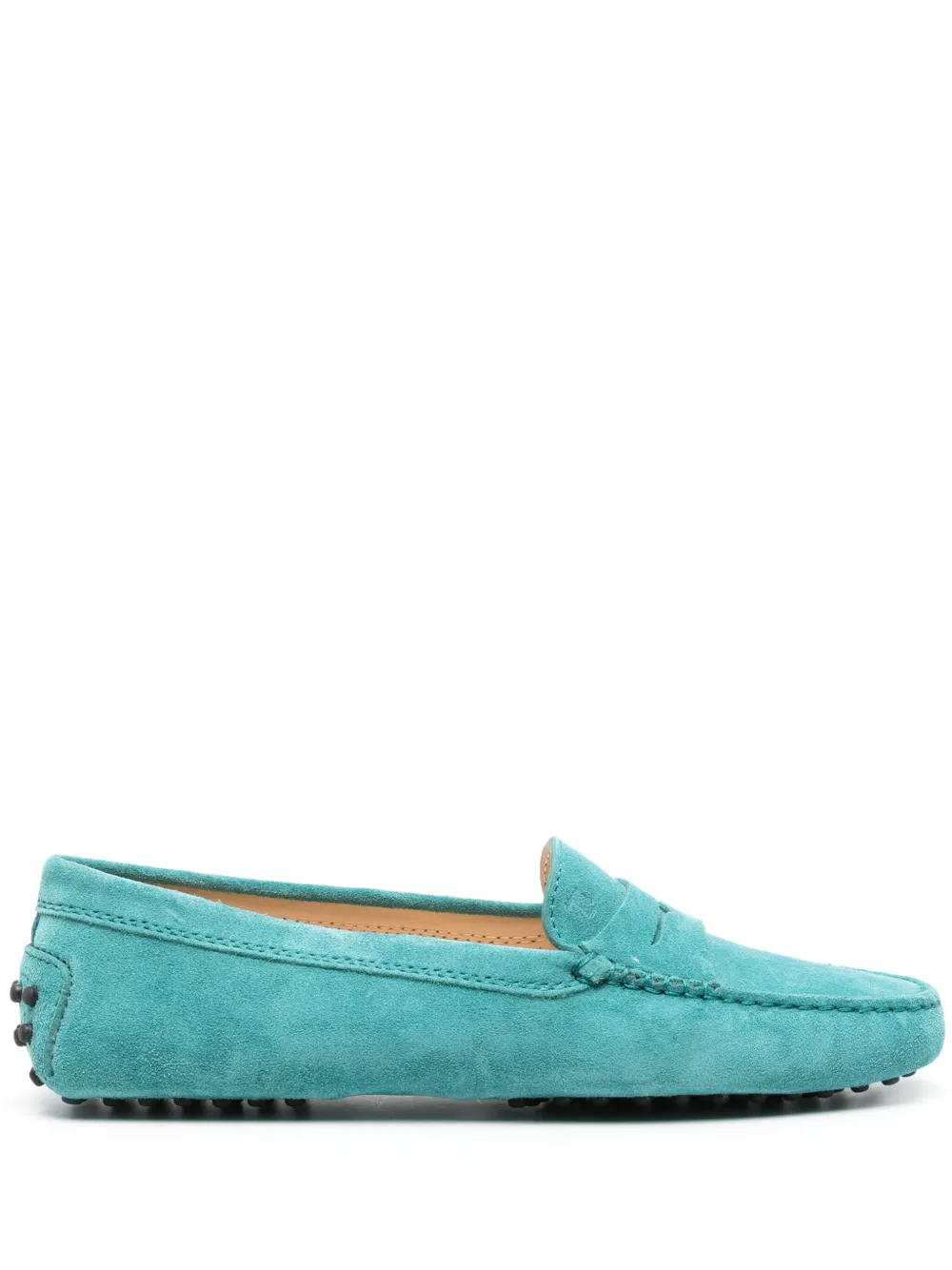 Замшевые пенни-лоферы TOD'S, синий