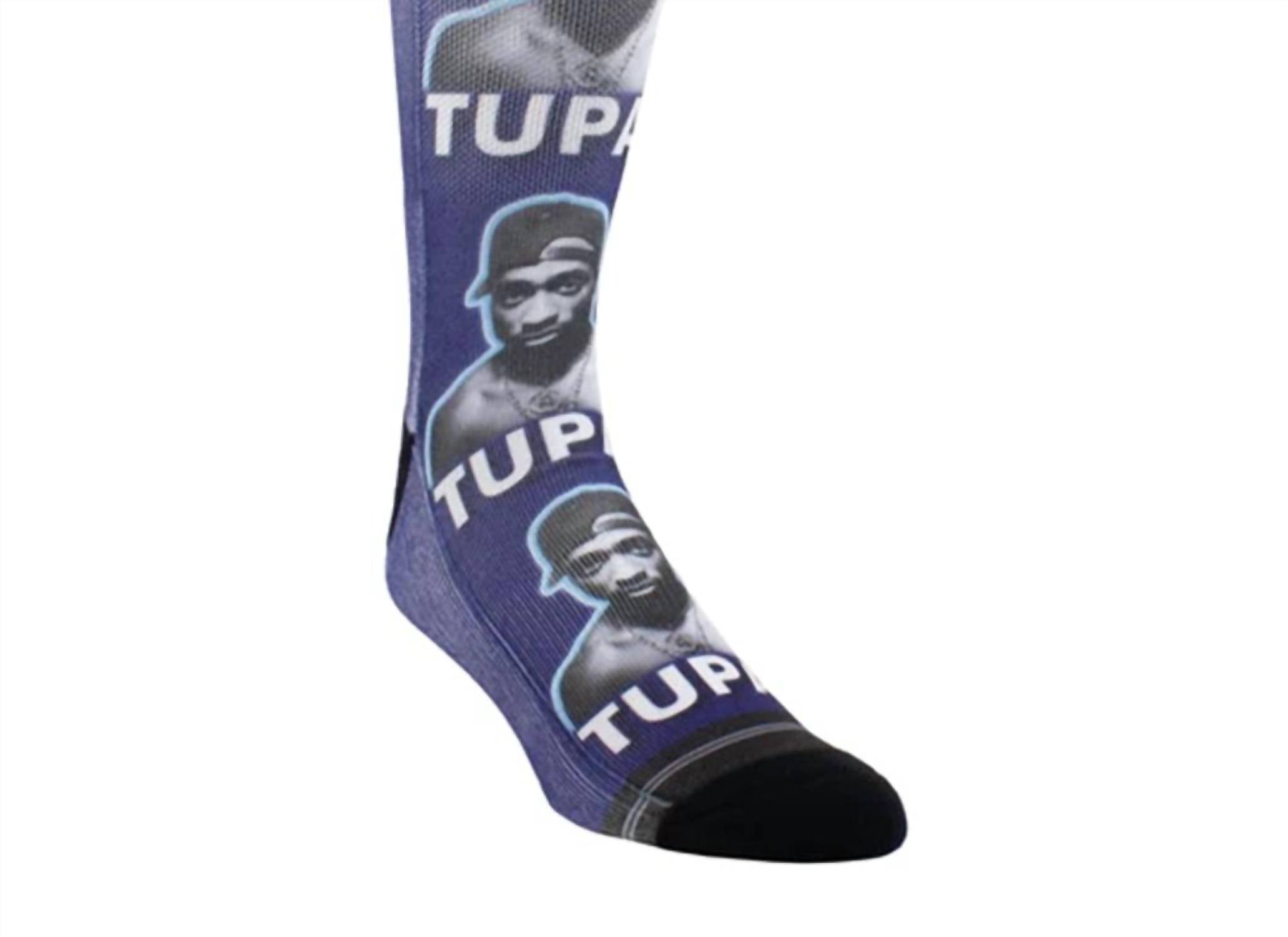 

Мужские носки Tupac Face Crew синего цвета Perri’s Socks