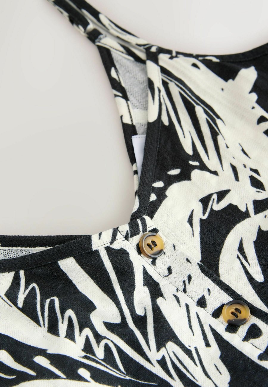 Платье Next PETITE FIT BUTTON DOWN MIDI, Black White/Black — фото 3