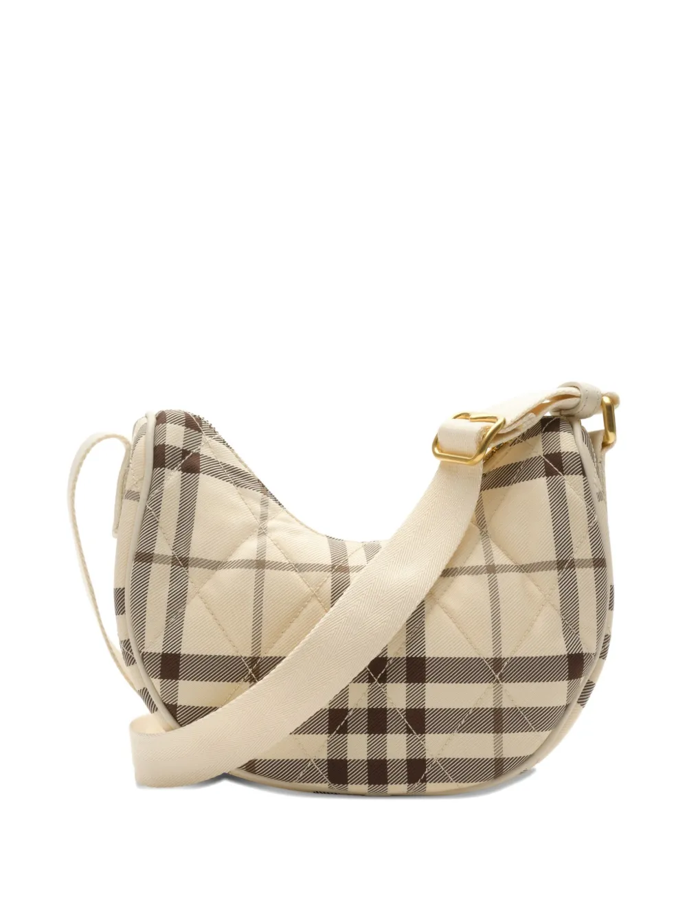 Стеганая сумка через плечо Horseshoe Burberry, нейтральный — фото 2