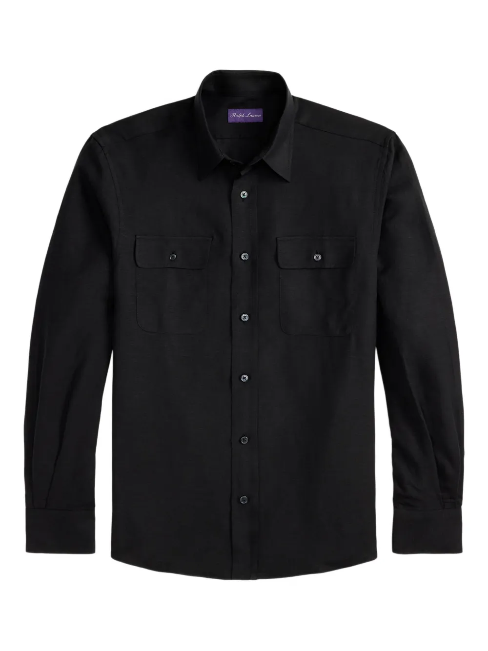 

Рубашка с двумя карманами и длинными рукавами Ralph Lauren Purple Label, черный