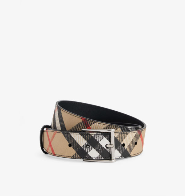 

Ремень из ткани с клеевым покрытием Burberry, желтый