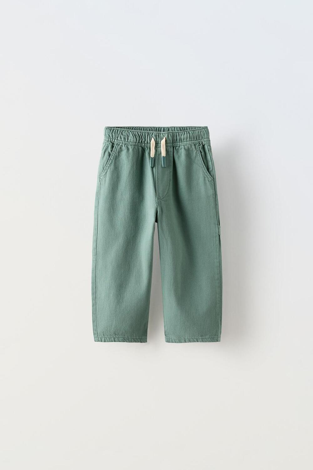 

Брюки плотника ZARA, зеленый