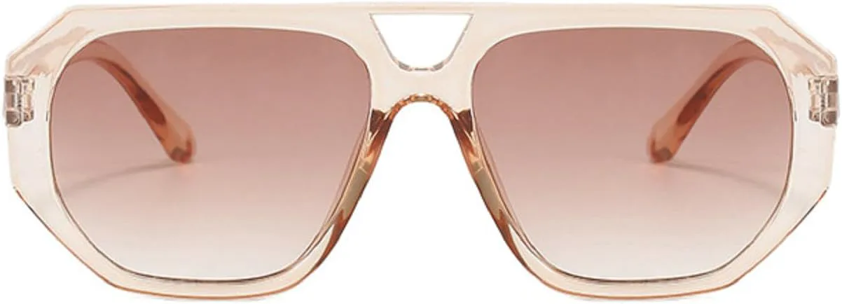 

Ретро-солнцезащитные очки квадратной формы для женщин и мужчин, модные маленькие винтажные очки «кошачий глаз» с защитой от УФ-излучения mincl, Champagne