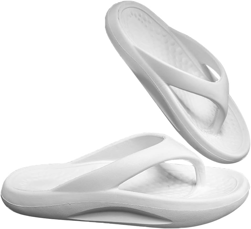 

Шлепанцы на платформе, тапочки для душа, сандалии-вьетнамки для мужчин и женщин Mtfbq, белый