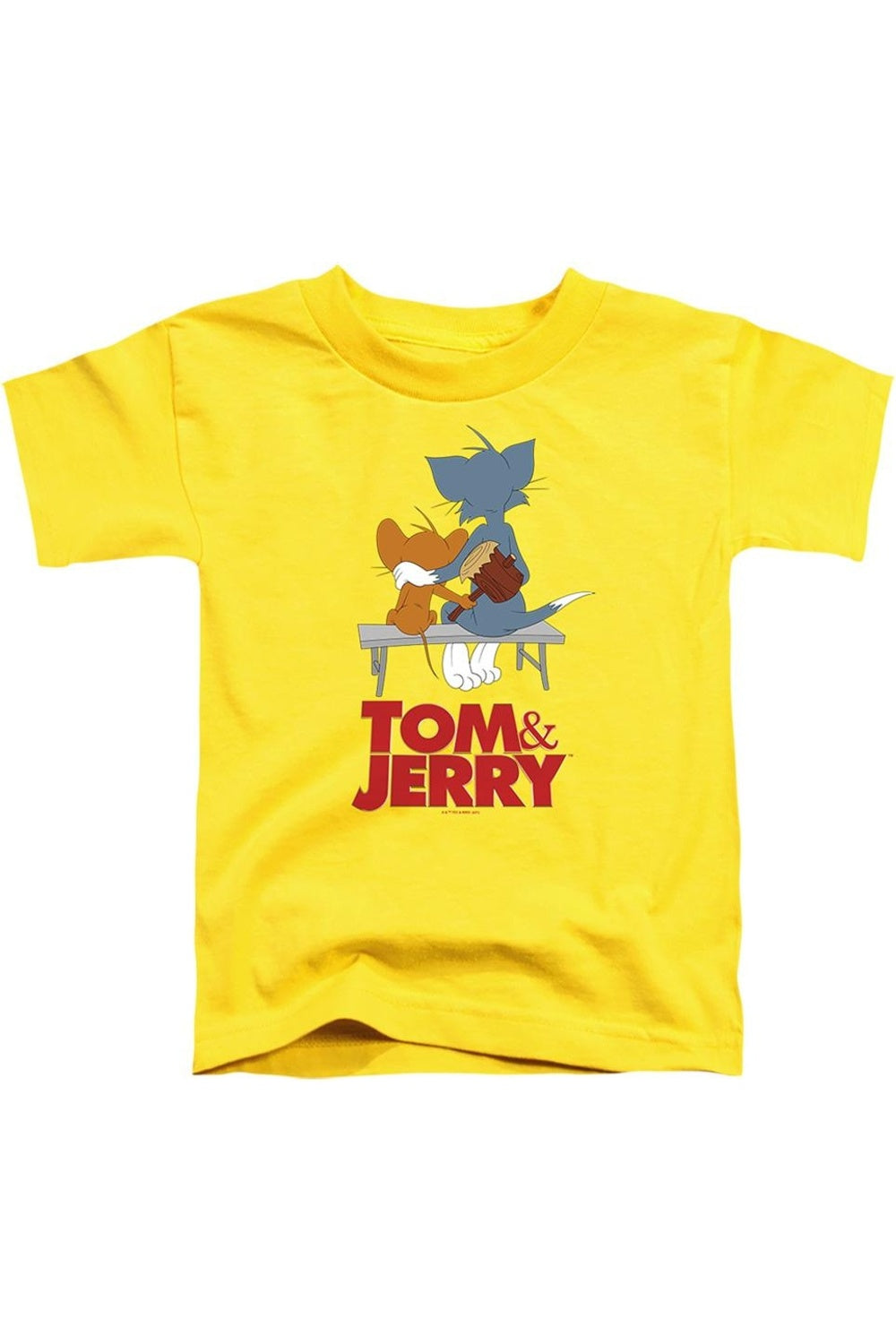 

Футболка с коротким рукавом для малышей "Парковая скамейка" из мультфильма Tom And Jerry Gildan, желтый
