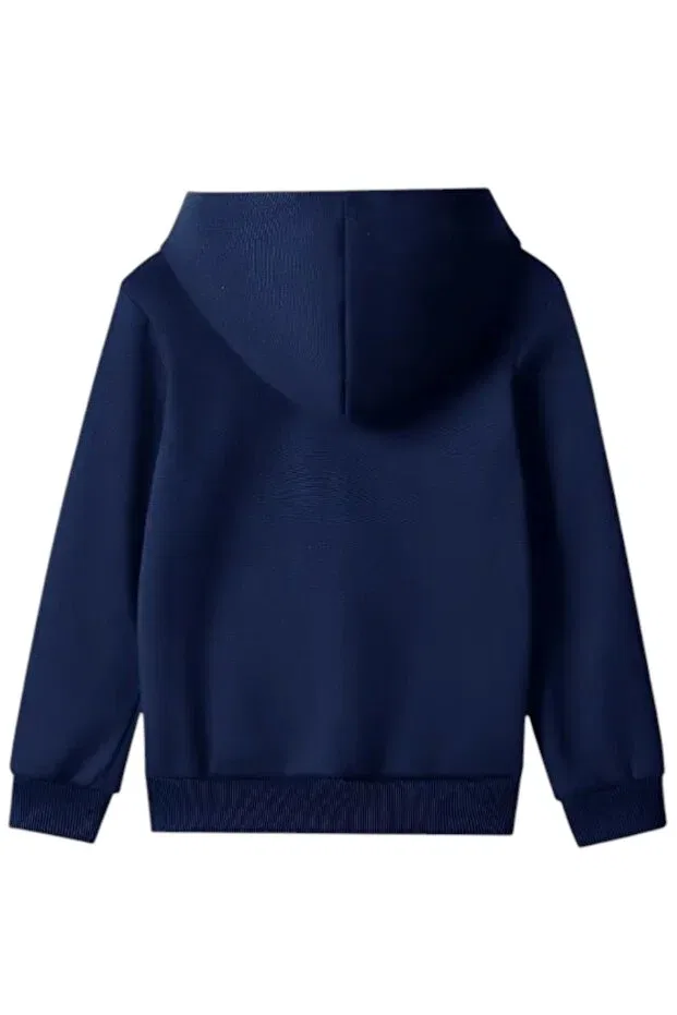 Детский комплект из толстовки и брюк с принтом California Han Elegant, Navy Blue — фото 3