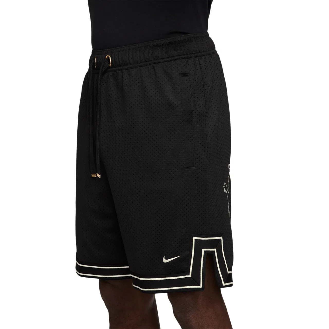 Мужские шорты 8 дюймов LeBron Nike, цвет Black/Sail — фото 3