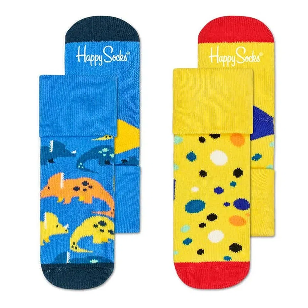 Носки Dinosaur Terry 2 пары Happy Socks, желтый