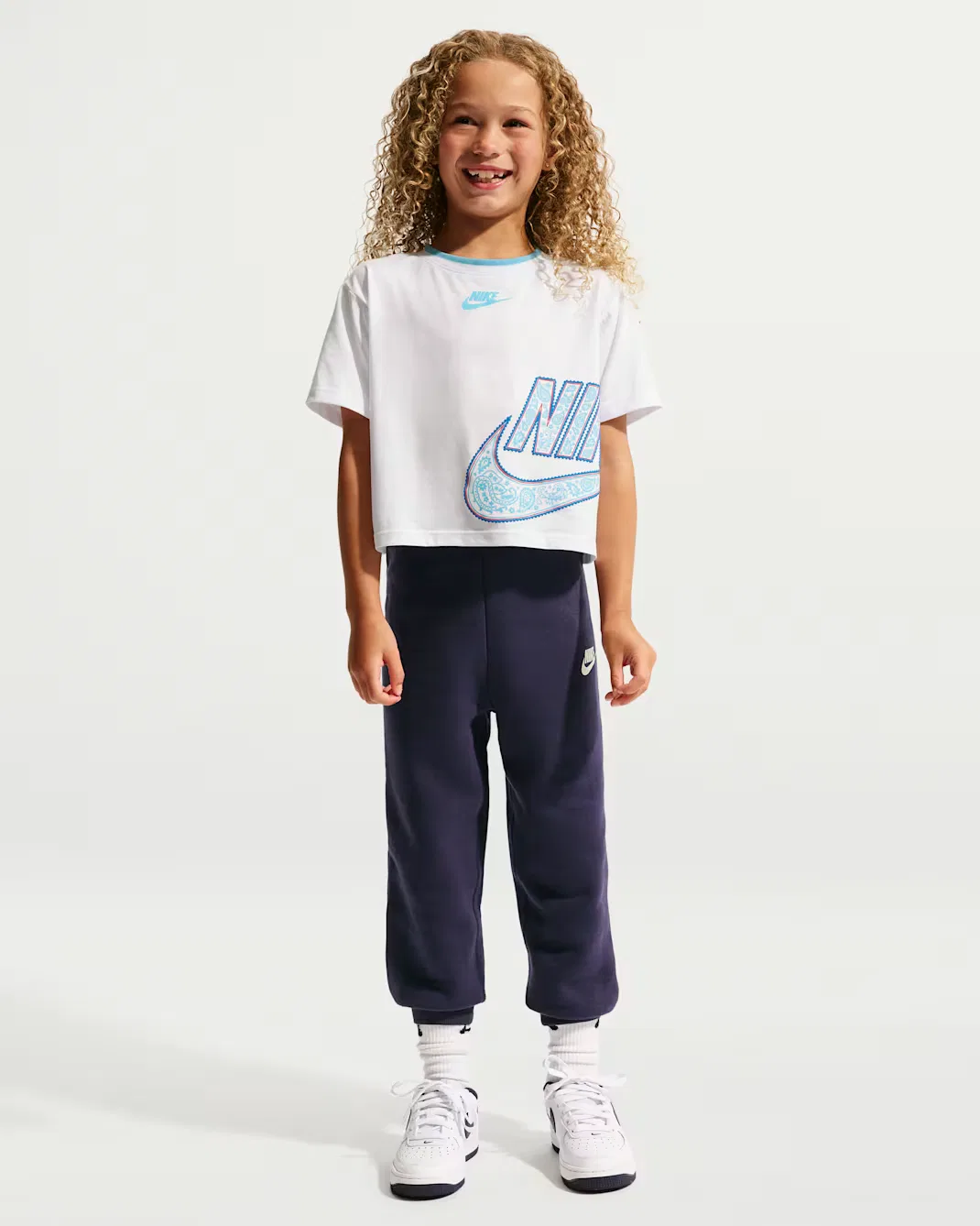 Детская футболка Nike Retro Remix, White — фото 4