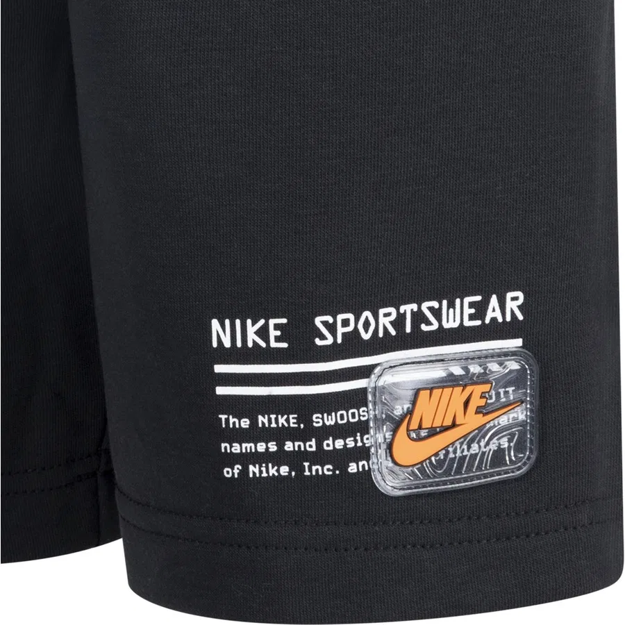 Детские спортивные шорты B Nsw Paınt Yf Ft Nike, Черный — фото 3