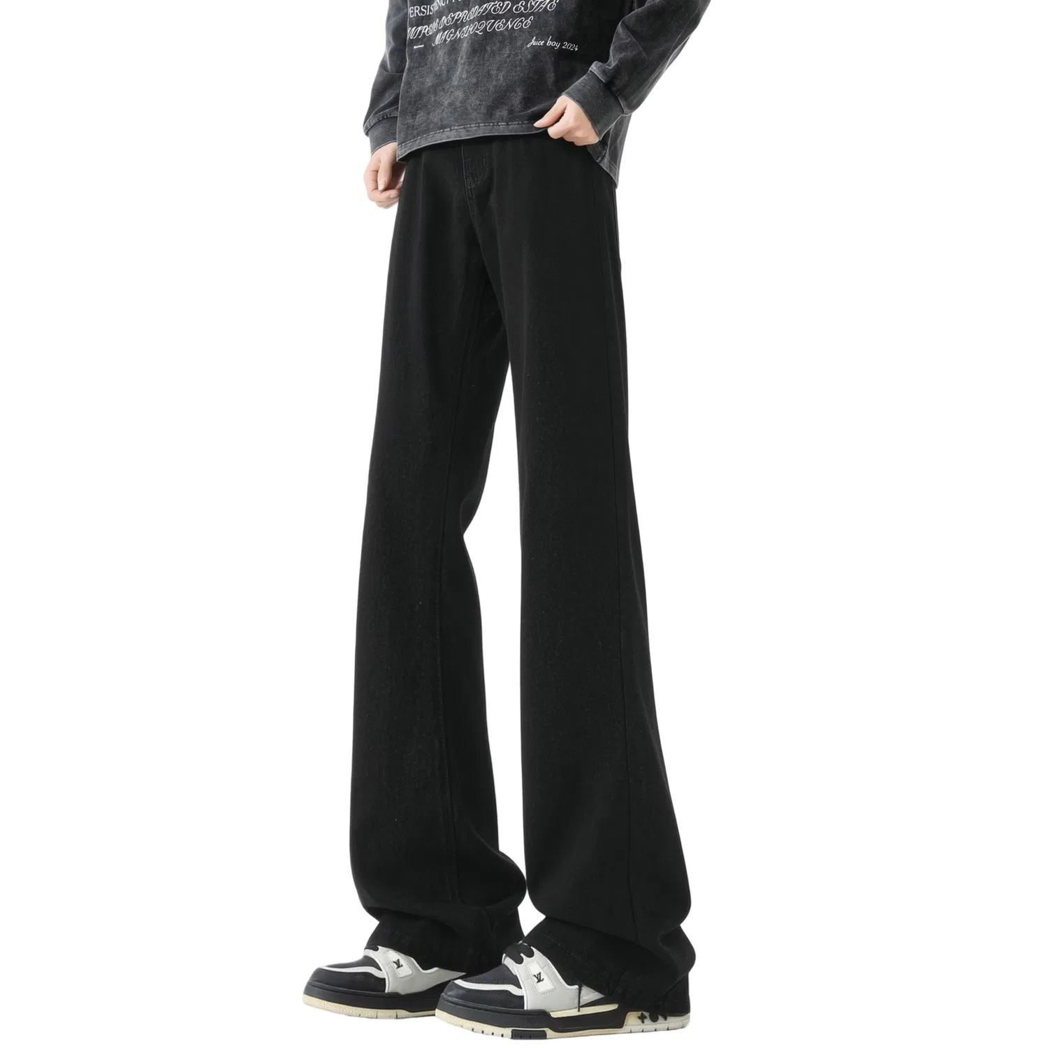 Детские джинсы-клеш с флисовой подкладкой Jeep, Black Fleece-Lined And Thickened — фото 4