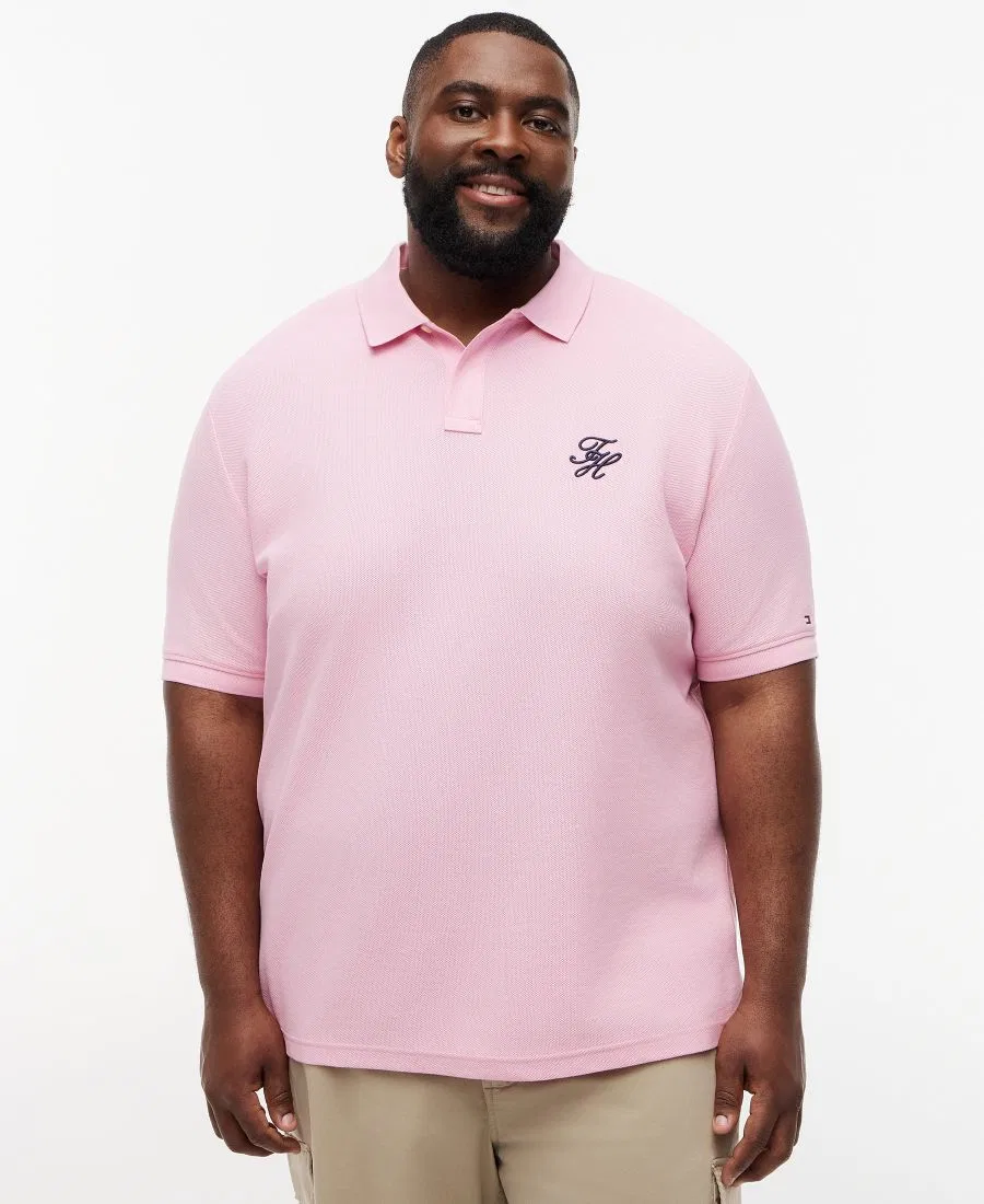 Мужская рубашка-поло Regular Fit Script Tommy Hilfiger, Classic Pink