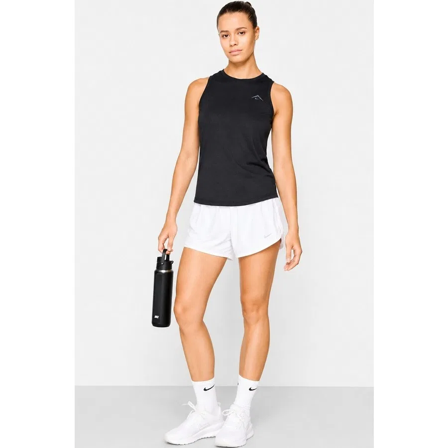 Женский топ-безрукавка для бега Nike Trail Dri-FIT Slim Fit, Черный — фото 4